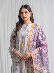 edenrobe Allure Lawn Unstitched Printed 3Pc Suit EWU6A1-36724