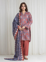 edenrobe Allure Lawn Unstitched Printed 3Pc Suit EWU6A1-36730