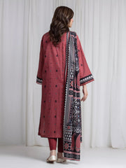 edenrobe Allure Lawn Unstitched Printed 3Pc Suit EWU6A1-36736