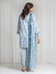 edenrobe Allure Lawn Unstitched Printed 3Pc Suit EWU6A1-36737