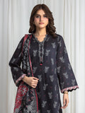 edenrobe Allure Lawn Unstitched Printed 3Pc Suit EWU6A1-36738