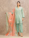 edenrobe Allure Lawn Unstitched Printed 3Pc Suit EWU6A1-36746