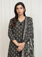 edenrobe Allure Lawn Unstitched Printed 3Pc Suit EWU6A1-36752