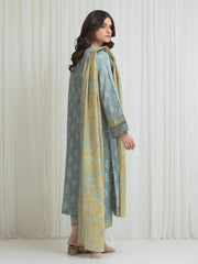 edenrobe Allure Lawn Unstitched Printed 3Pc Suit EWU6A1-36754