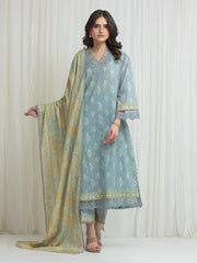 edenrobe Allure Lawn Unstitched Printed 3Pc Suit EWU6A1-36754