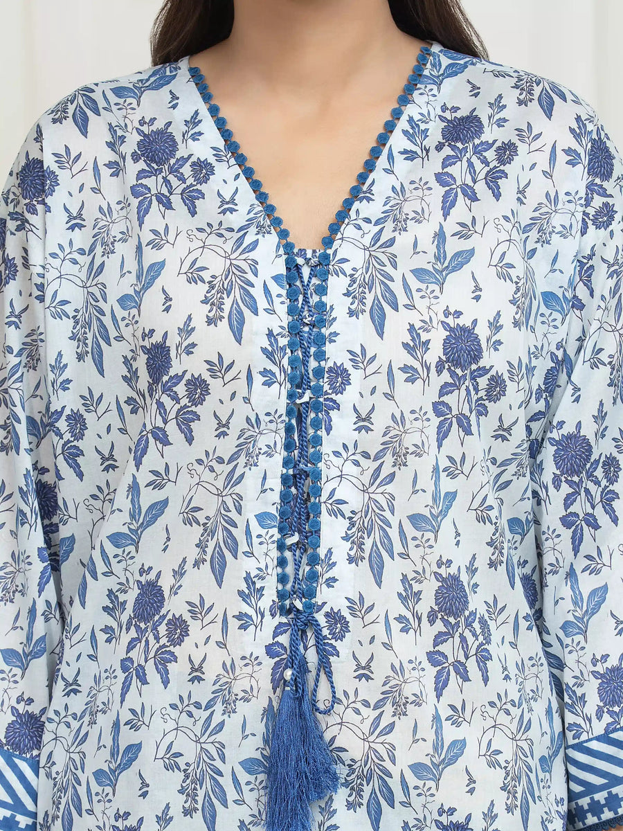 edenrobe Allure Lawn Unstitched Printed 3Pc Suit EWU6A1-36755
