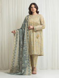 edenrobe Allure Lawn Unstitched Printed 3Pc Suit EWU6A1-36758