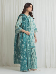 edenrobe Allure Lawn Unstitched Printed 3Pc Suit EWU6A1-36761