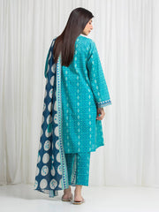 edenrobe Allure Lawn Unstitched Printed 3Pc Suit EWU6A1-36762