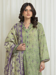 edenrobe Allure Lawn Unstitched Printed 3Pc Suit EWU6A1-36763
