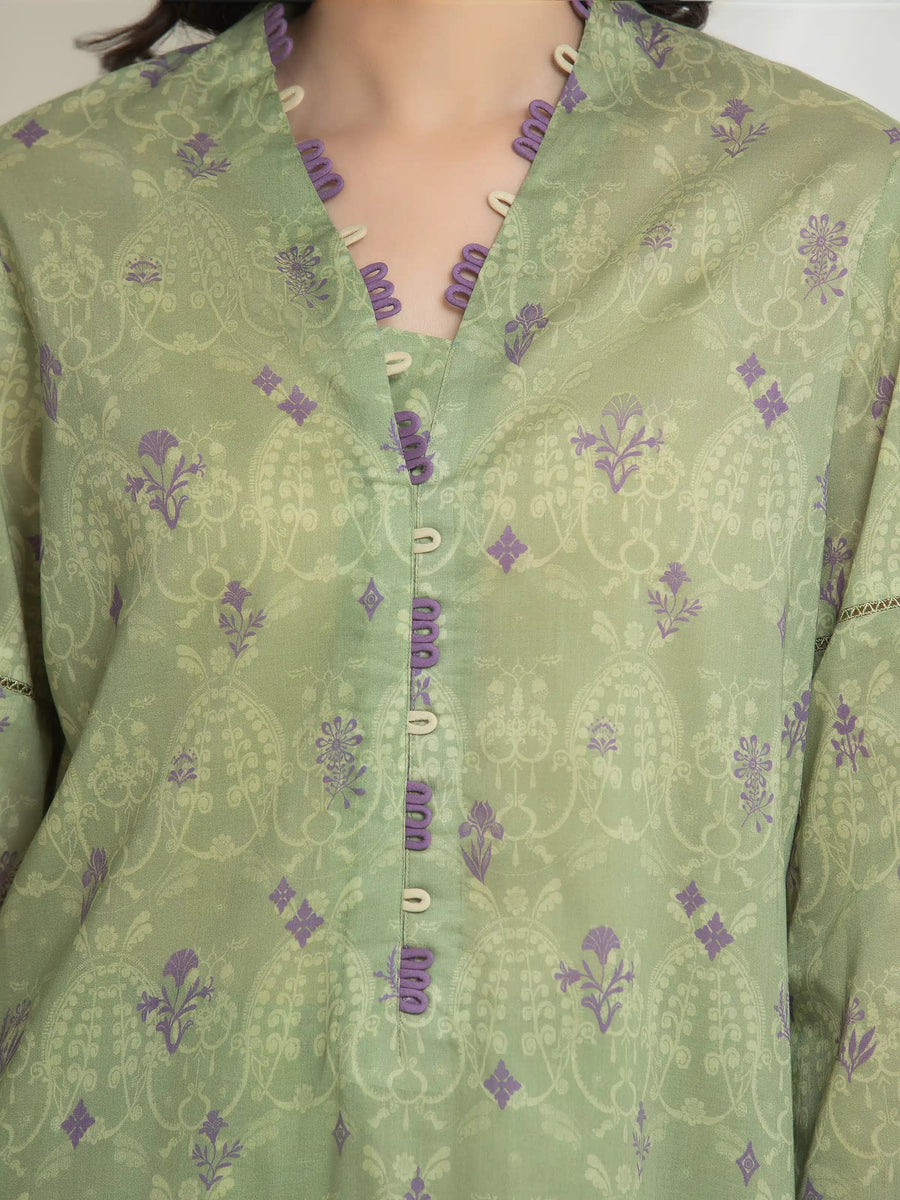 edenrobe Allure Lawn Unstitched Printed 3Pc Suit EWU6A1-36763