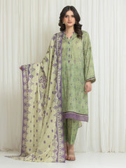 edenrobe Allure Lawn Unstitched Printed 3Pc Suit EWU6A1-36763