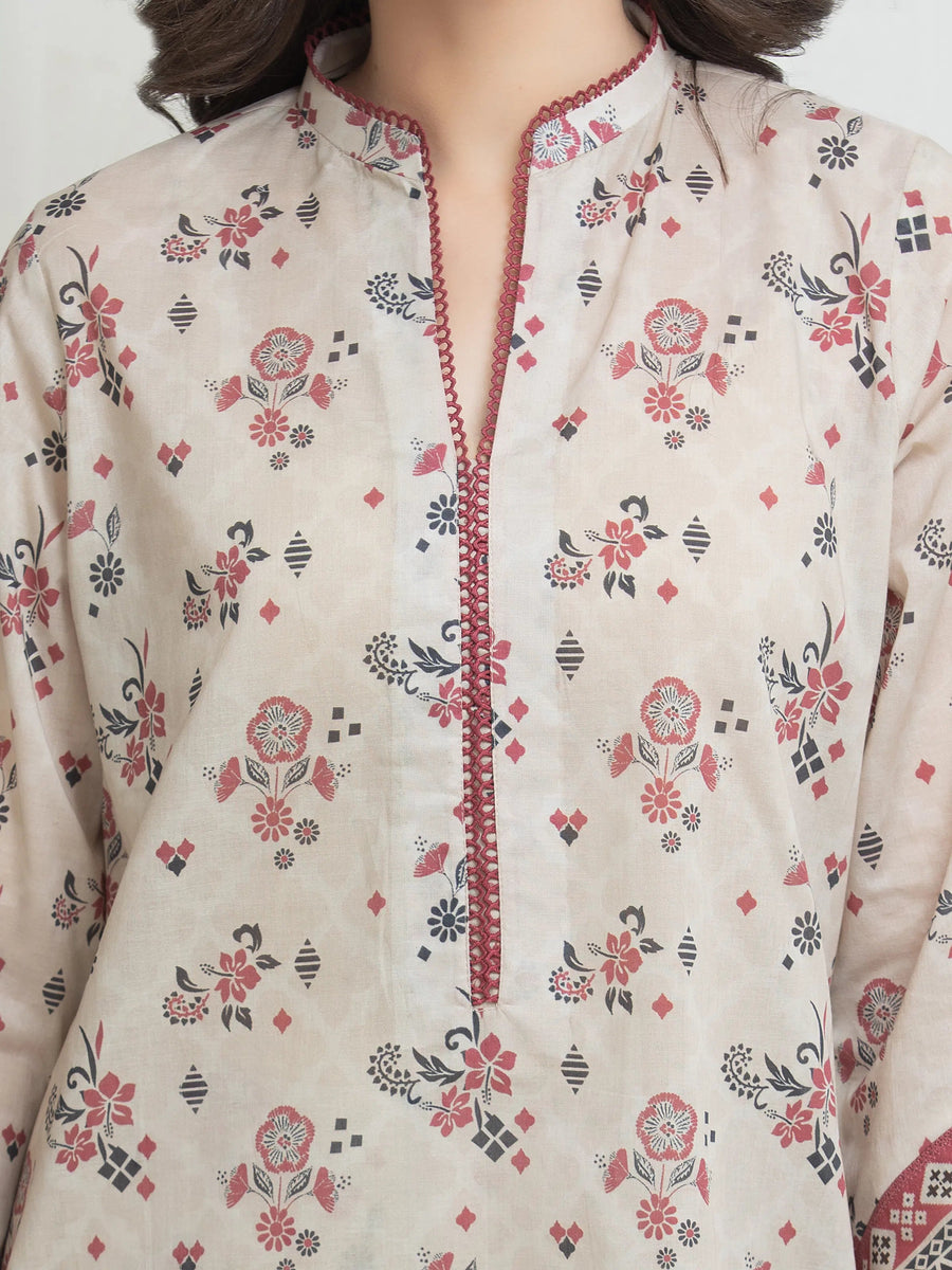 edenrobe Allure Lawn Unstitched Printed 3Pc Suit EWU6A1-36764