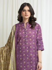 edenrobe Allure Lawn Unstitched Printed 3Pc Suit EWU6A1-36769