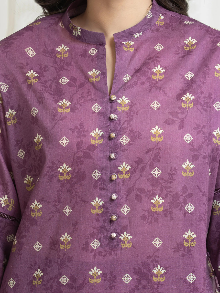 edenrobe Allure Lawn Unstitched Printed 3Pc Suit EWU6A1-36769
