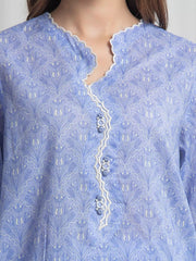 edenrobe Allure Lawn Unstitched Printed 3Pc Suit EWU6A1-36773
