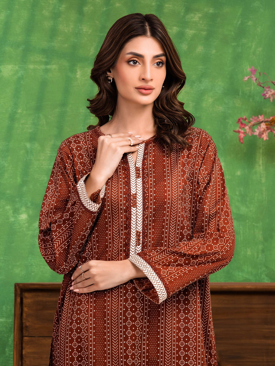 edenrobe Allure Lawn Unstitched Printed 2Pc Suit EWU6A1-36808ST