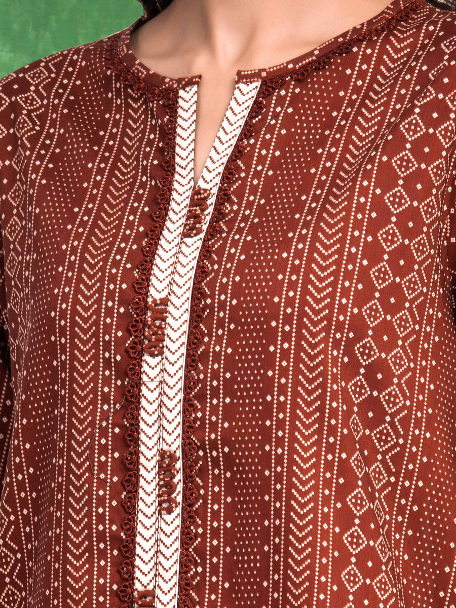 edenrobe Allure Lawn Unstitched Printed 2Pc Suit EWU6A1-36808ST