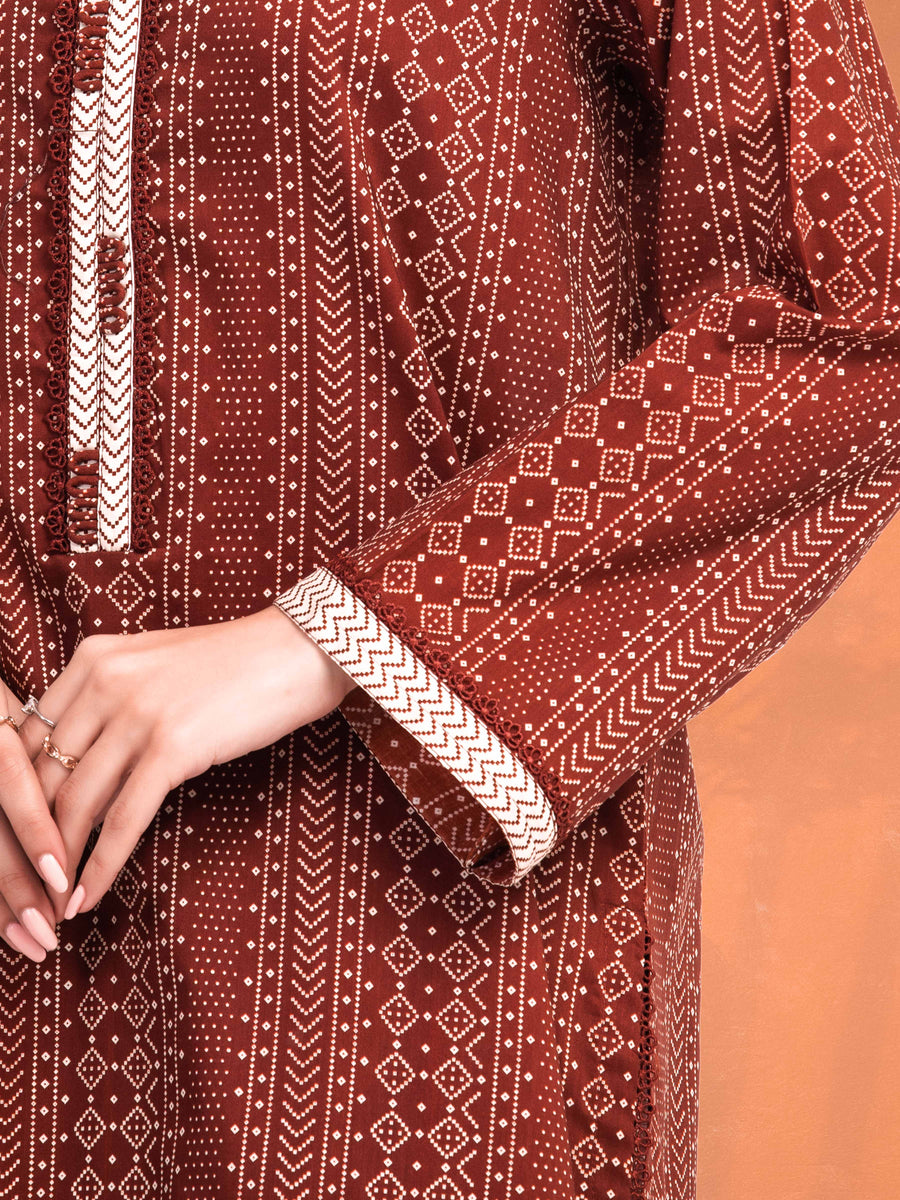 edenrobe Allure Lawn Unstitched Printed 2Pc Suit EWU6A1-36808ST