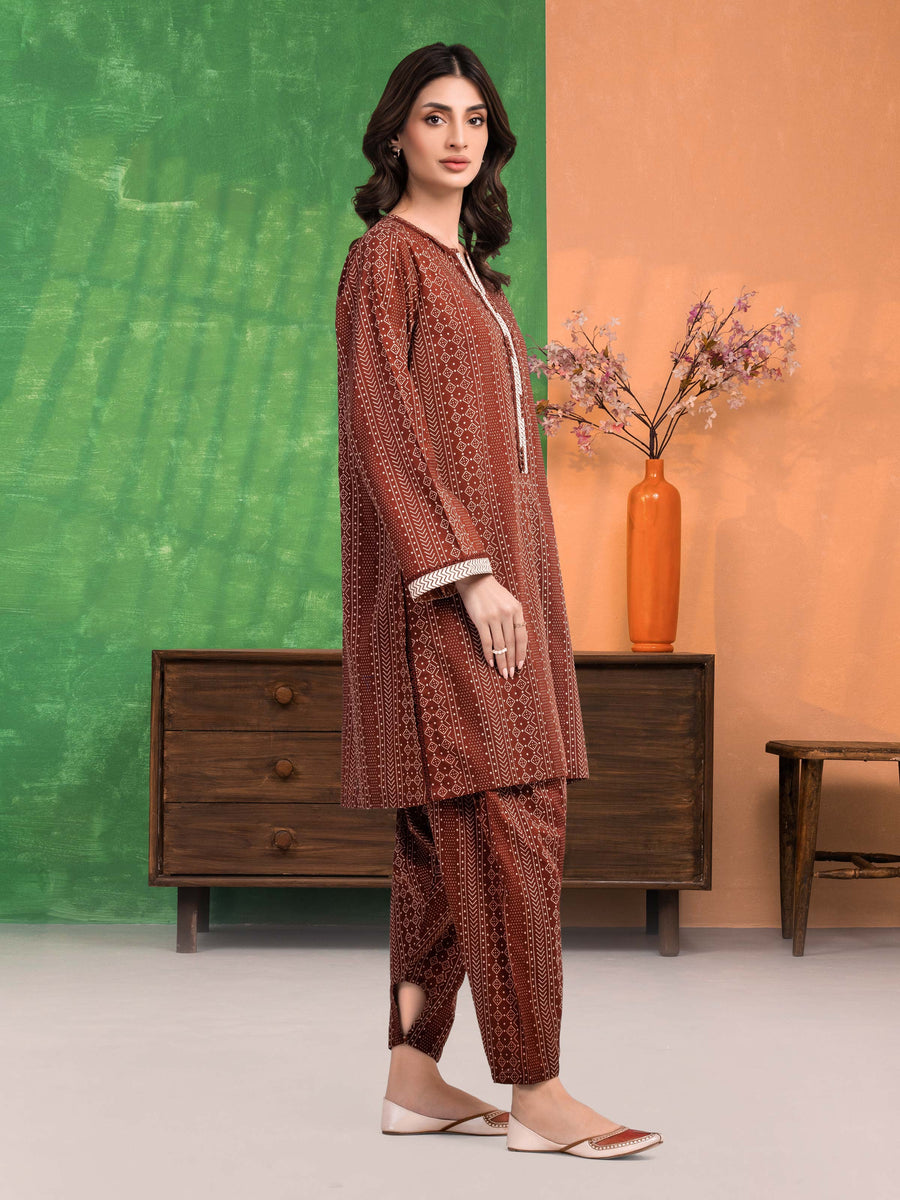 edenrobe Allure Lawn Unstitched Printed 2Pc Suit EWU6A1-36808ST