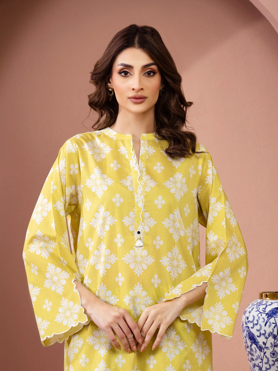 edenrobe Allure Lawn Unstitched Printed 2Pc Suit EWU6A1-36809ST