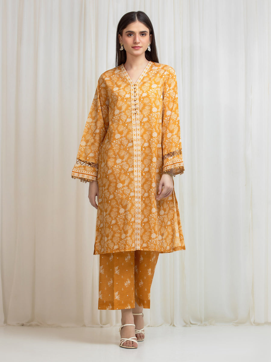 edenrobe Allure Lawn Unstitched Printed 2Pc Suit EWU6A1-36810ST