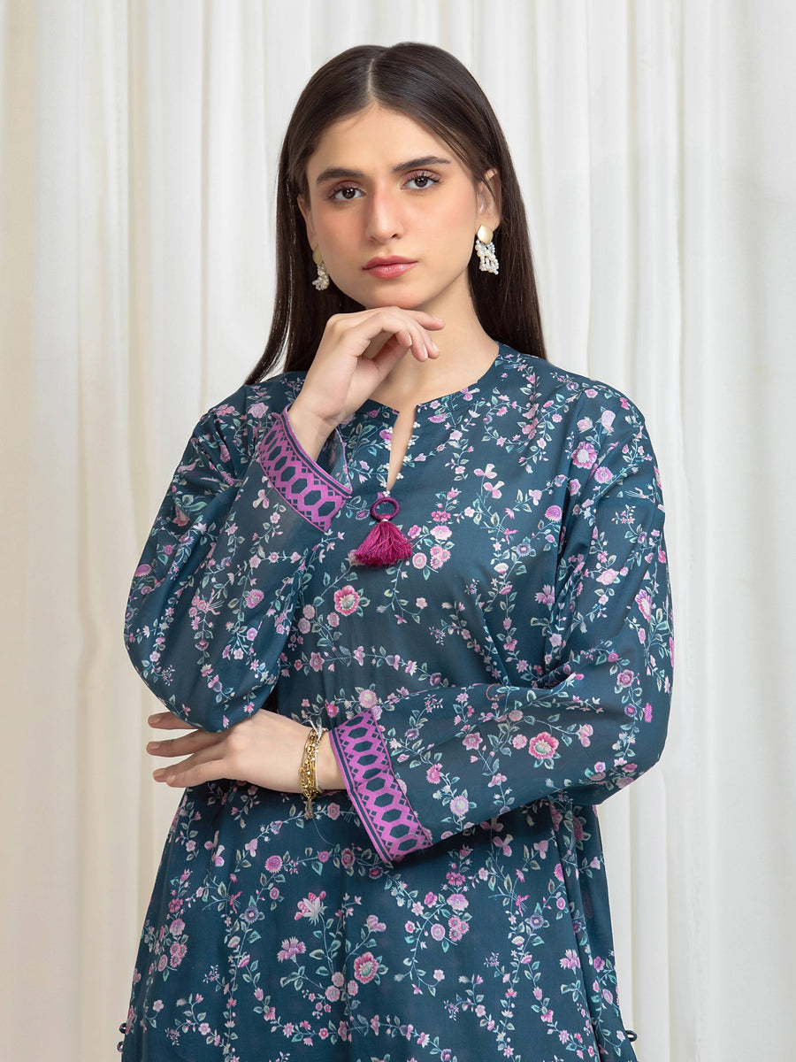 edenrobe Allure Lawn Unstitched Printed 2Pc Suit EWU6A1-36811ST