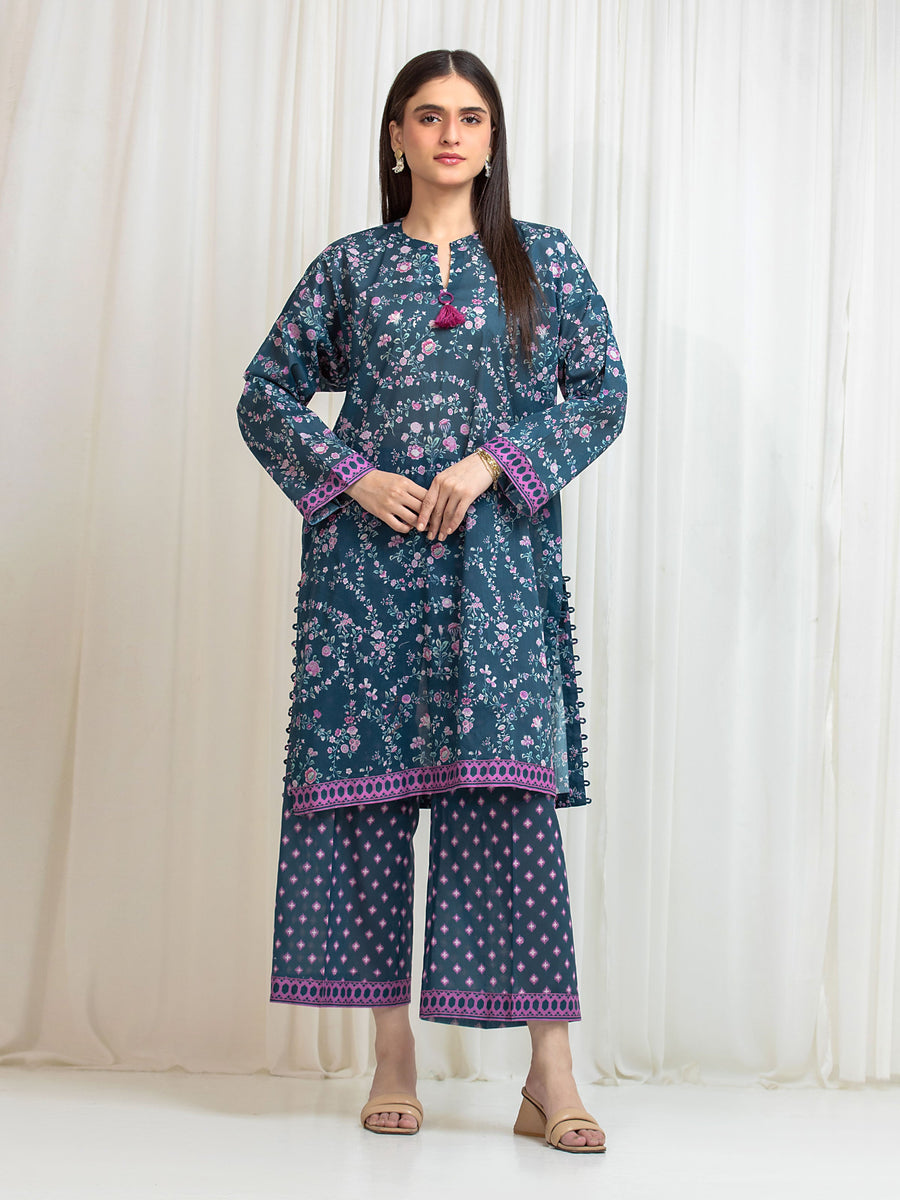 edenrobe Allure Lawn Unstitched Printed 2Pc Suit EWU6A1-36811ST