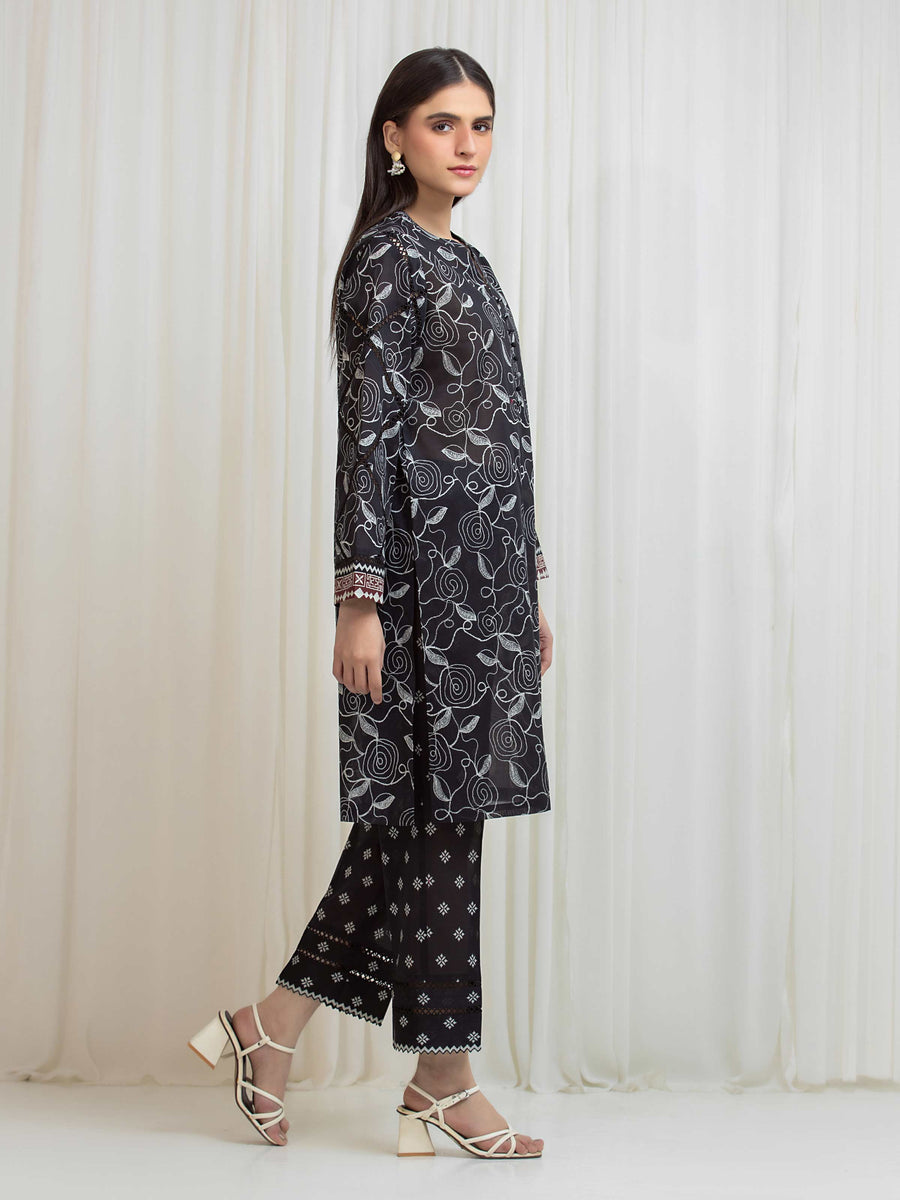 edenrobe Allure Lawn Unstitched Printed 2Pc Suit EWU6A1-36815ST