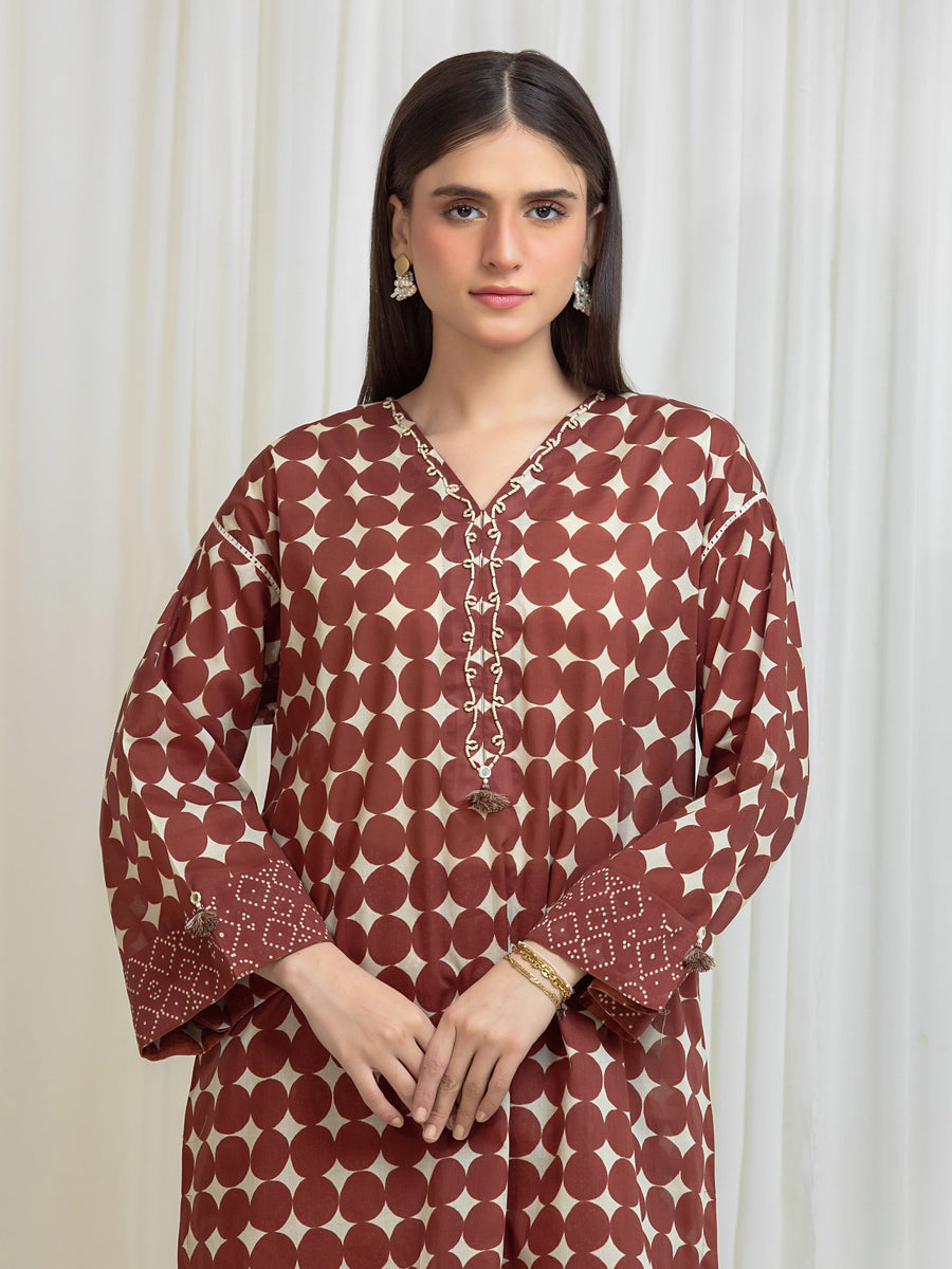 edenrobe Allure Lawn Unstitched Printed 2Pc Suit EWU6A1-36817ST