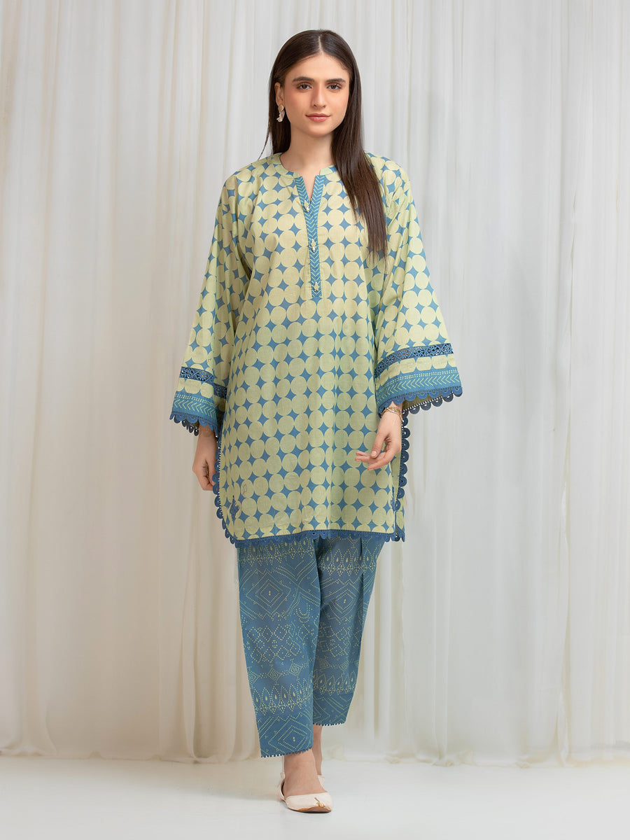 edenrobe Allure Lawn Unstitched Printed 2Pc Suit EWU6A1-36818ST