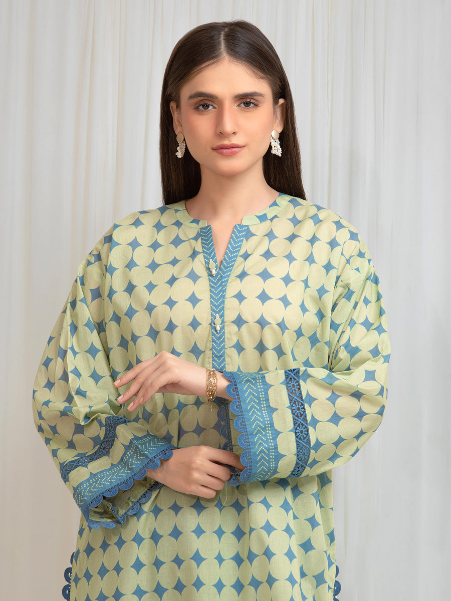 edenrobe Allure Lawn Unstitched Printed 2Pc Suit EWU6A1-36818ST