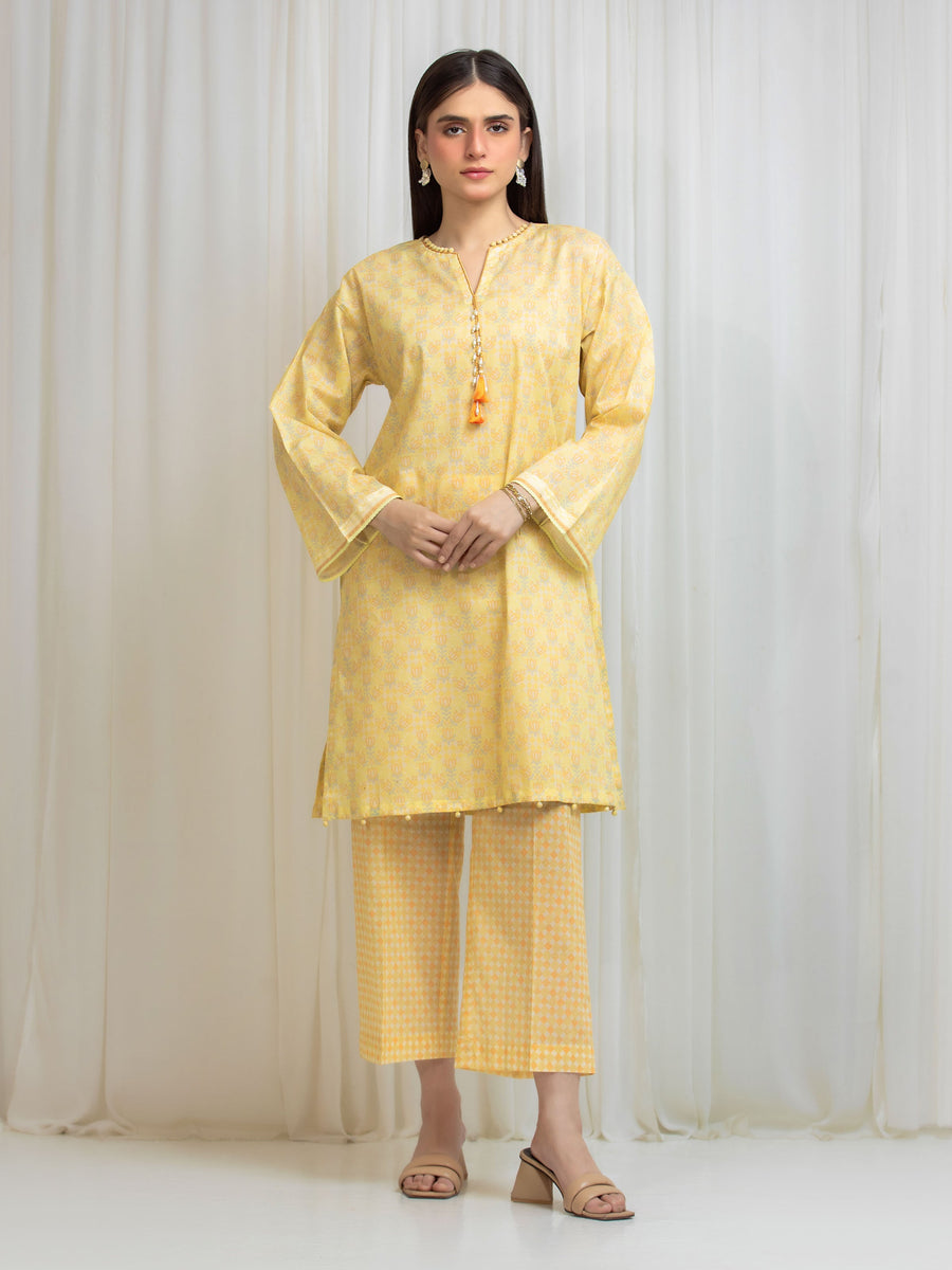 edenrobe Allure Lawn Unstitched Printed 2Pc Suit EWU6A1-36819ST