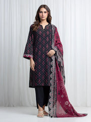 edenrobe Allure Lawn Unstitched Printed 3Pc Suit EWU6A1-36844