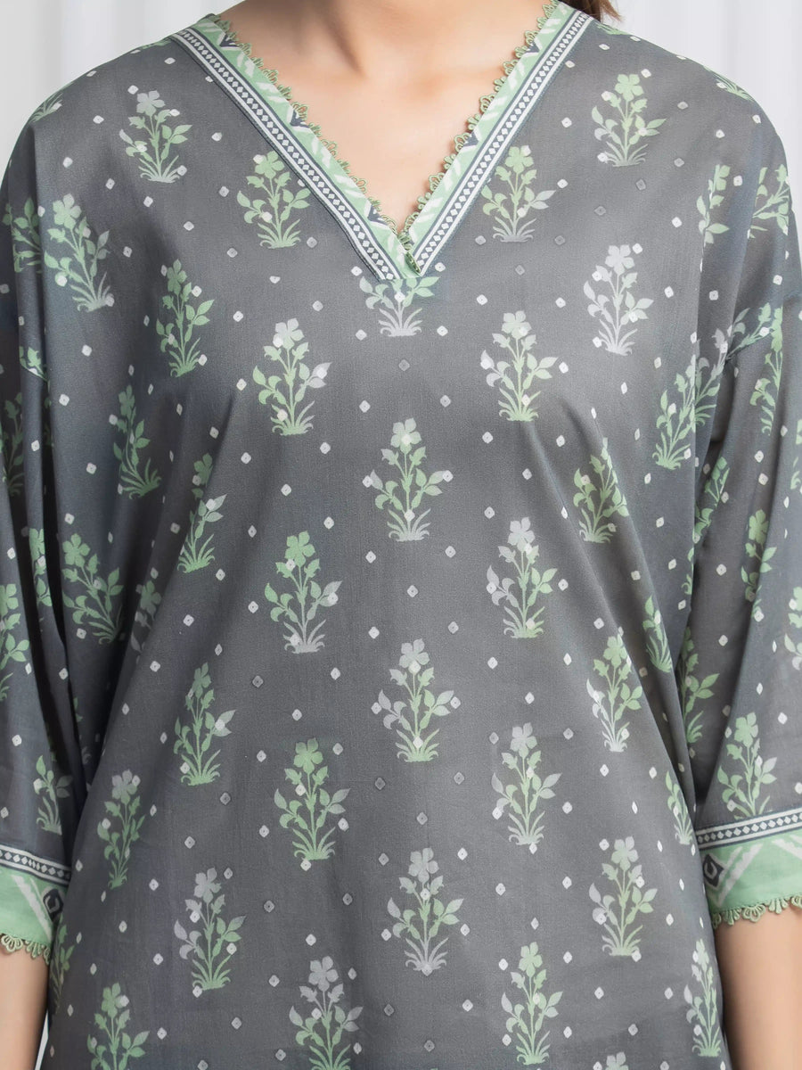 edenrobe Allure Lawn Unstitched Printed 3Pc Suit EWU6A1-36845