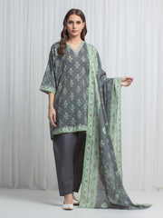 edenrobe Allure Lawn Unstitched Printed 3Pc Suit EWU6A1-36845