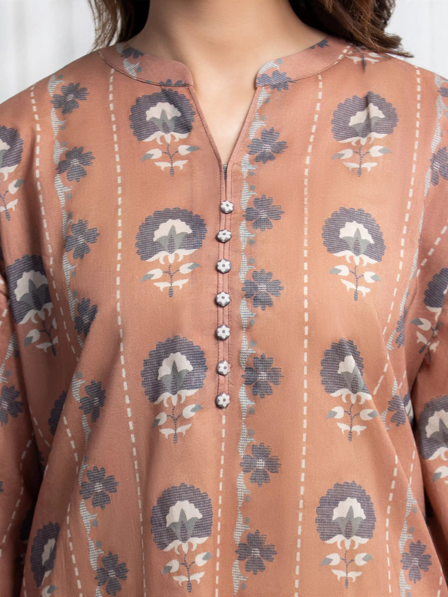 edenrobe Allure Lawn Unstitched Printed 3Pc Suit EWU6A1-36852