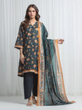 edenrobe Allure Lawn Unstitched Printed 3Pc Suit EWU6A1-36858