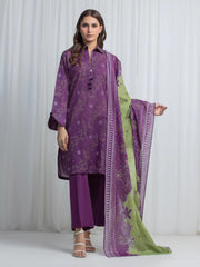 edenrobe Allure Lawn Unstitched Printed 3Pc Suit EWU6A1-36861