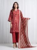 edenrobe Allure Lawn Unstitched Printed 3Pc Suit EWU6A1-36863