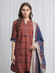edenrobe Allure Lawn Unstitched Printed 3Pc Suit EWU6A1-36864