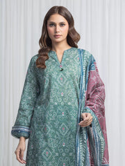 edenrobe Allure Lawn Unstitched Printed 3Pc Suit EWU6A1-36865