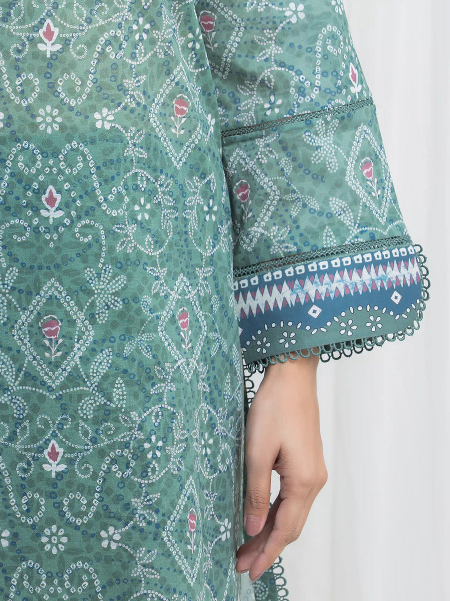 edenrobe Allure Lawn Unstitched Printed 3Pc Suit EWU6A1-36865