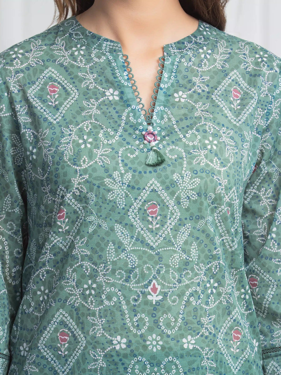 edenrobe Allure Lawn Unstitched Printed 3Pc Suit EWU6A1-36865
