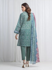 edenrobe Allure Lawn Unstitched Printed 3Pc Suit EWU6A1-36865