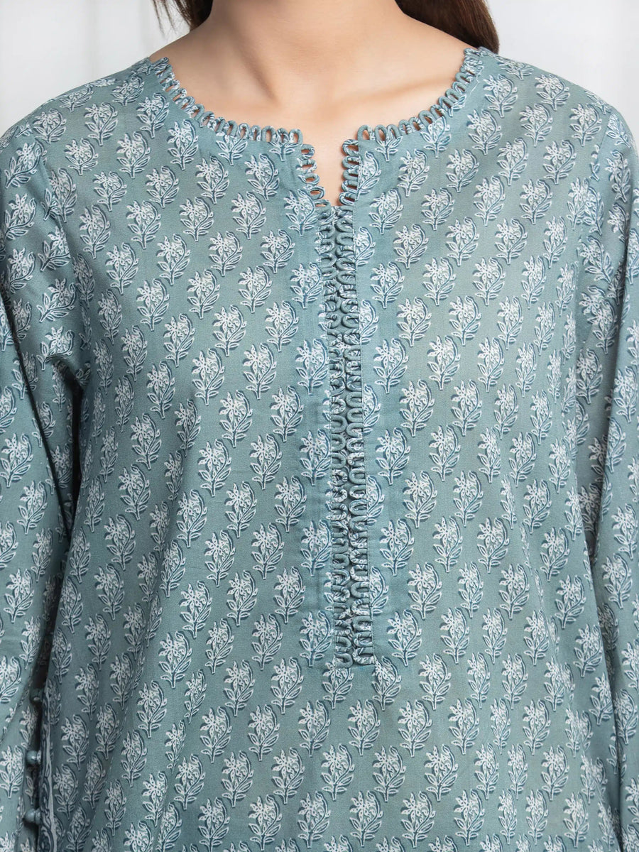 edenrobe Allure Lawn Unstitched Printed 3Pc Suit EWU6A1-36869