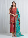 edenrobe Allure Lawn Unstitched Printed 3Pc Suit EWU6A1-36872