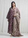 edenrobe Allure Unstitched Printed Khaddar 3Pc Suit EWU6A3-37001