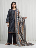 edenrobe Allure Unstitched Printed Khaddar 3Pc Suit EWU6A3-37002