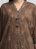 edenrobe Allure Unstitched Printed Khaddar 3Pc Suit EWU6A3-37003